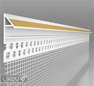 LIKOV LX-ATP lišta ukončovací atiková s páskou délka 2,5m, omítka 6mm